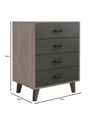 VANITY Συρταριέρα, με 4 Συρτάρια,...