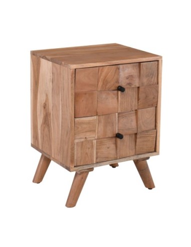 TEKA-W Κομοδίνο Ξύλο Ακακία Φυσικό