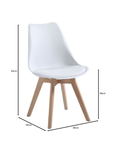 MARTIN Chair PP White - not assembled cushion
