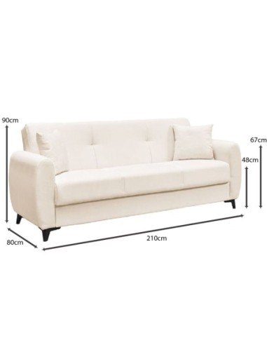 DARIO Sofa-Bed with Storage 3-Seater...