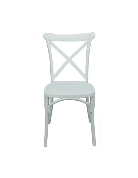 DESTINY Καρέκλα Πολυπροπυλένιο (PP), Απόχρωση Άσπρο, Στοιβαζόμενη