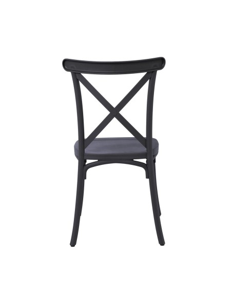 DESTINY Καρέκλα Πολυπροπυλένιο (PP), Απόχρωση Ανθρακί, Στοιβαζόμενη