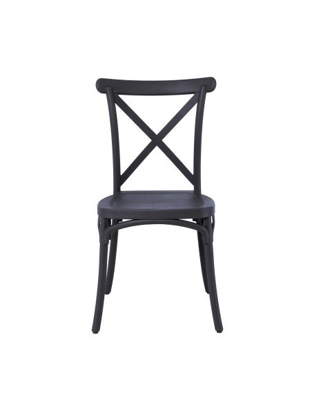 DESTINY Καρέκλα Πολυπροπυλένιο (PP), Απόχρωση Ανθρακί, Στοιβαζόμενη