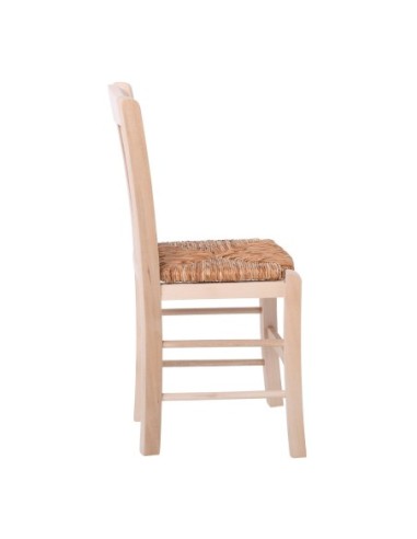 CASA Chair Unpainted with Rush Seat