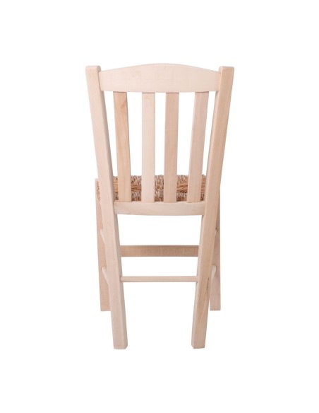 CASA Chair Unpainted with Rush Seat