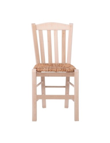 CASA Chair Unpainted with Rush Seat