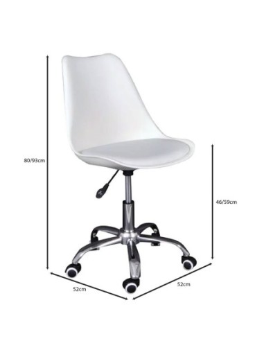 MARTIN-W Office Chair PP-Pu White...