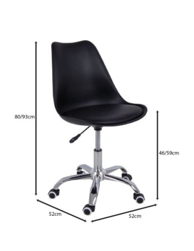 MARTIN-W Office Chair PP-Pu Black...