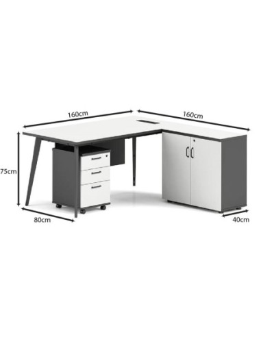 STATUS Γραφείο Γωνία Αναστρέψιμη,...