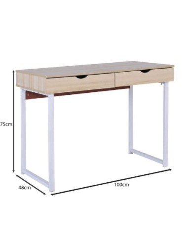 ΓΡΑΦΕΙΟ με 2 Συρτάρια Μέταλλο Βαφή...