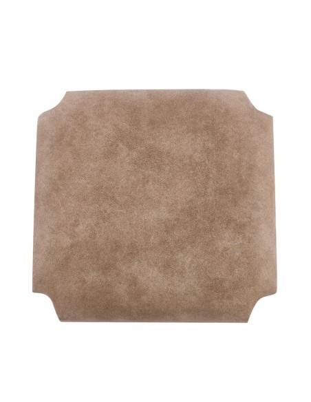 ΤΑΠΕΤΣΑΡΙΑ Σκαμπό Καφενείου, Ύφασμα Suede Μπεζ