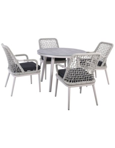 CENTRAL Set Alu Table D100cm+4...