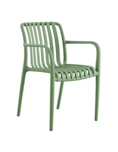 MODA Stackable Armchair PP-UV Green