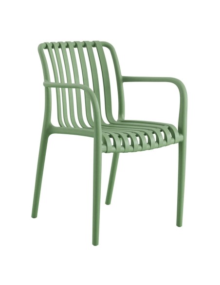 MODA Stackable Armchair PP-UV Green