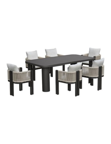 BOSTON Dining Set (Table 200x100cm+6...