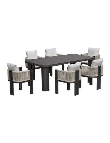 BOSTON Dining Set (Table 200x100cm+6...