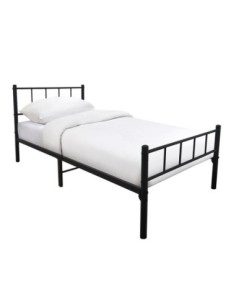 TIVO Bed (for Mattress 90x190cm) Metal Black
