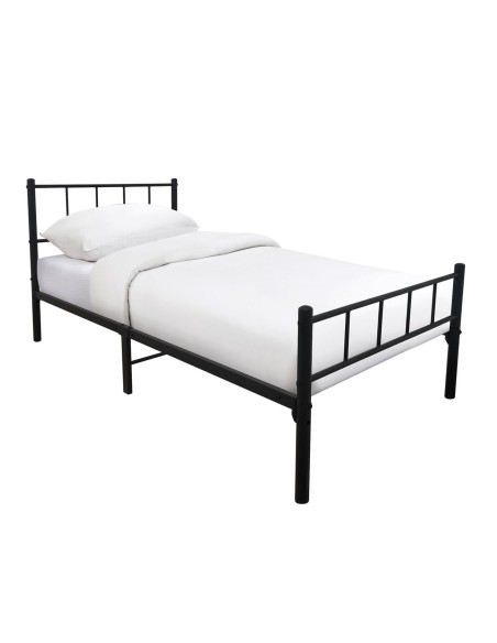 TIVO Bed (for Mattress 90x190cm) Metal Black
