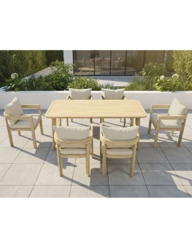 FLORIDA Dining Set (Table 180x90cm+6...