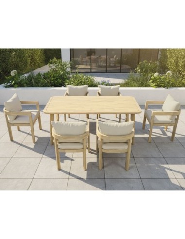FLORIDA Dining Set (Table 180x90cm+6...