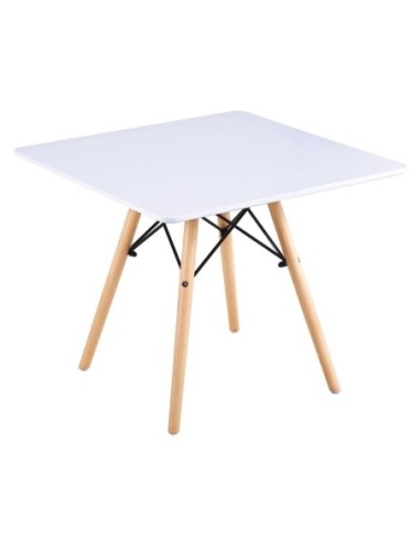 ART Wood Kid Table 60x60-H49cm White