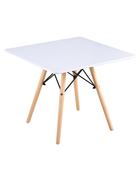 ART Wood Kid Table 60x60-H49cm White