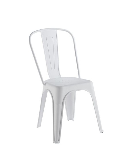 RELIX PP Καρέκλα Στοιβαζόμενη, PP Απόχρωση Άσπρο