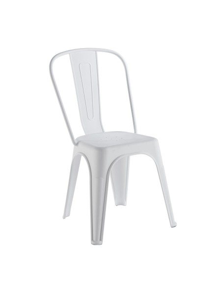 RELIX PP Καρέκλα Στοιβαζόμενη, PP Απόχρωση Άσπρο