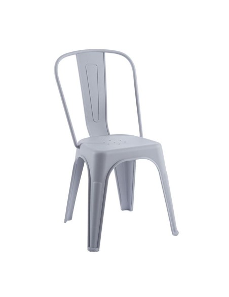 RELIX PP Καρέκλα Στοιβαζόμενη, PP Απόχρωση Γκρι