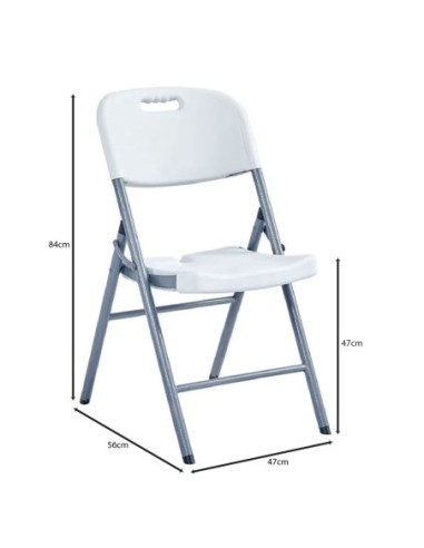 BLOW Καρέκλα Πτυσσόμενη, Μέταλλο Βαφή...