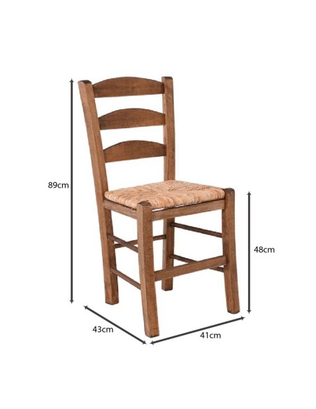 SKIROS Beech Chair Impregnation Walnut