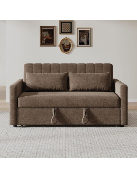 TEMPO-W Sofabed Fabric Brown