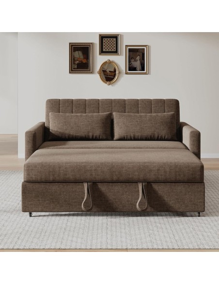 TEMPO-W Sofabed Fabric Brown