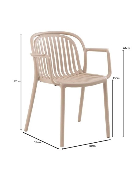 POCO Armchair PP-UV Cappuccino
