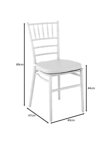 ILONA PP Chair-Pro White, Cushion Pu White