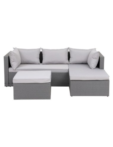 CORNER Set Wicker, Γωνία με Σκαμπό,...