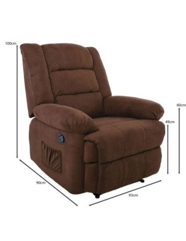 JULIA Massage-Relax Armchair, Fabric...