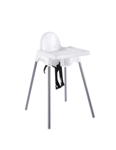 BABY Highchair with tray, PP White,...