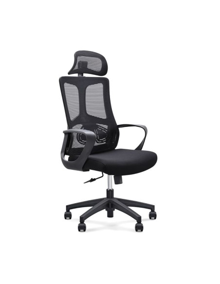 BF8600 Manager Armchair Black Mesh-Fabric