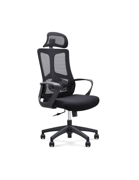 BF8600 Manager Armchair Black Mesh-Fabric