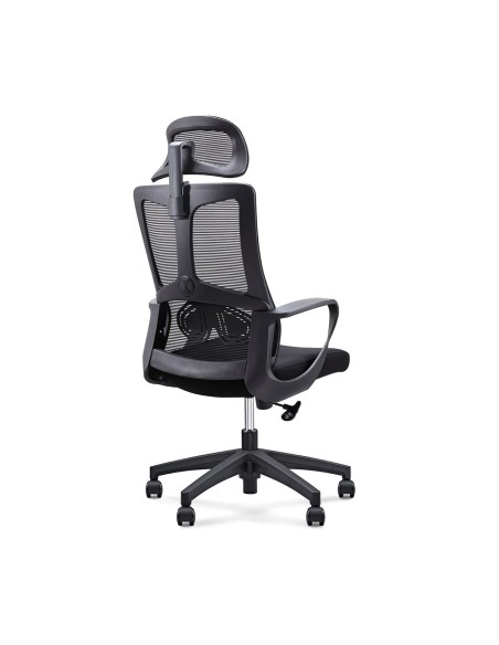 BF8600 Manager Armchair Black Mesh-Fabric