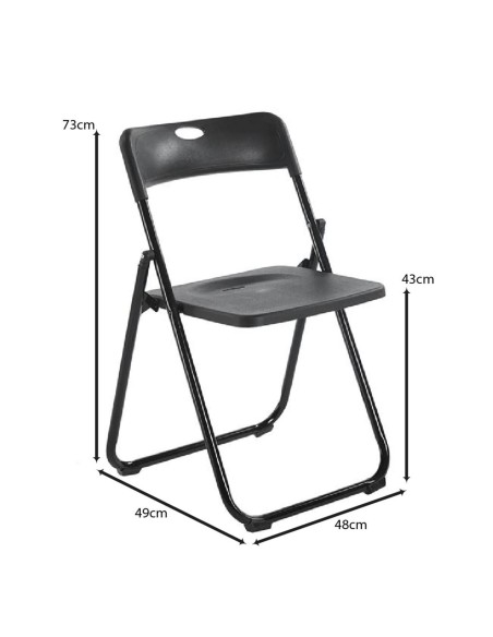 WENDY Folding Chair Black