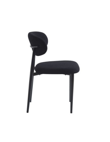 POINT Chair Black Metal, Teddy Black...