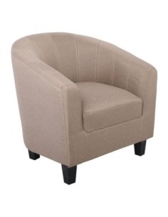 BOGA Armchair Brown Fabric