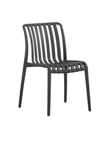 MODA-H Stackable Chair PP-UV Black