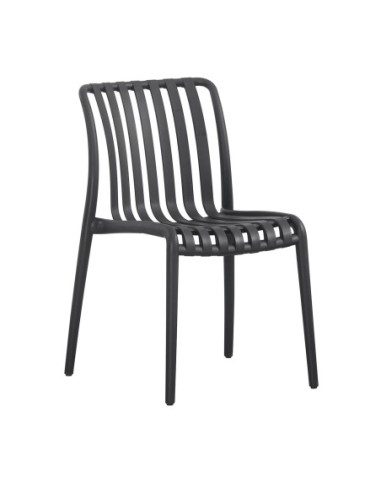 MODA-H Stackable Chair PP-UV Black