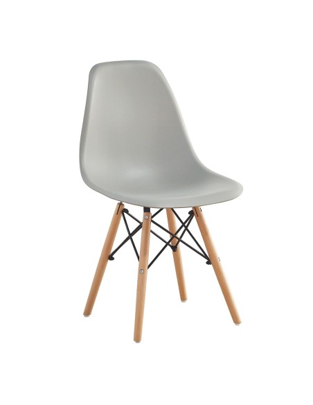 ART Wood Chair (Full K-D) PP Grey