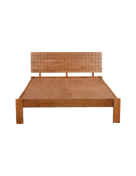 CAPITAL Κρεβάτι Διπλό, για Στρώμα 150x200cm, Ακακία Φυσικό