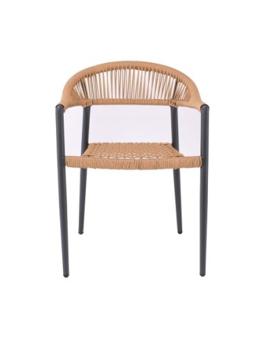 MADISON Armchair Alu Anthracite-Rope...