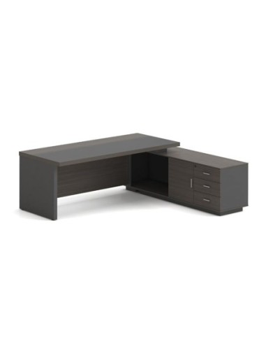 VIP Desk (RIGHT) 200x180cm Grey Walnut